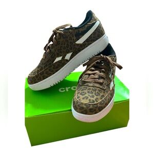 REEBOK Club C Double Revenge Leopard Print Womens Shoes